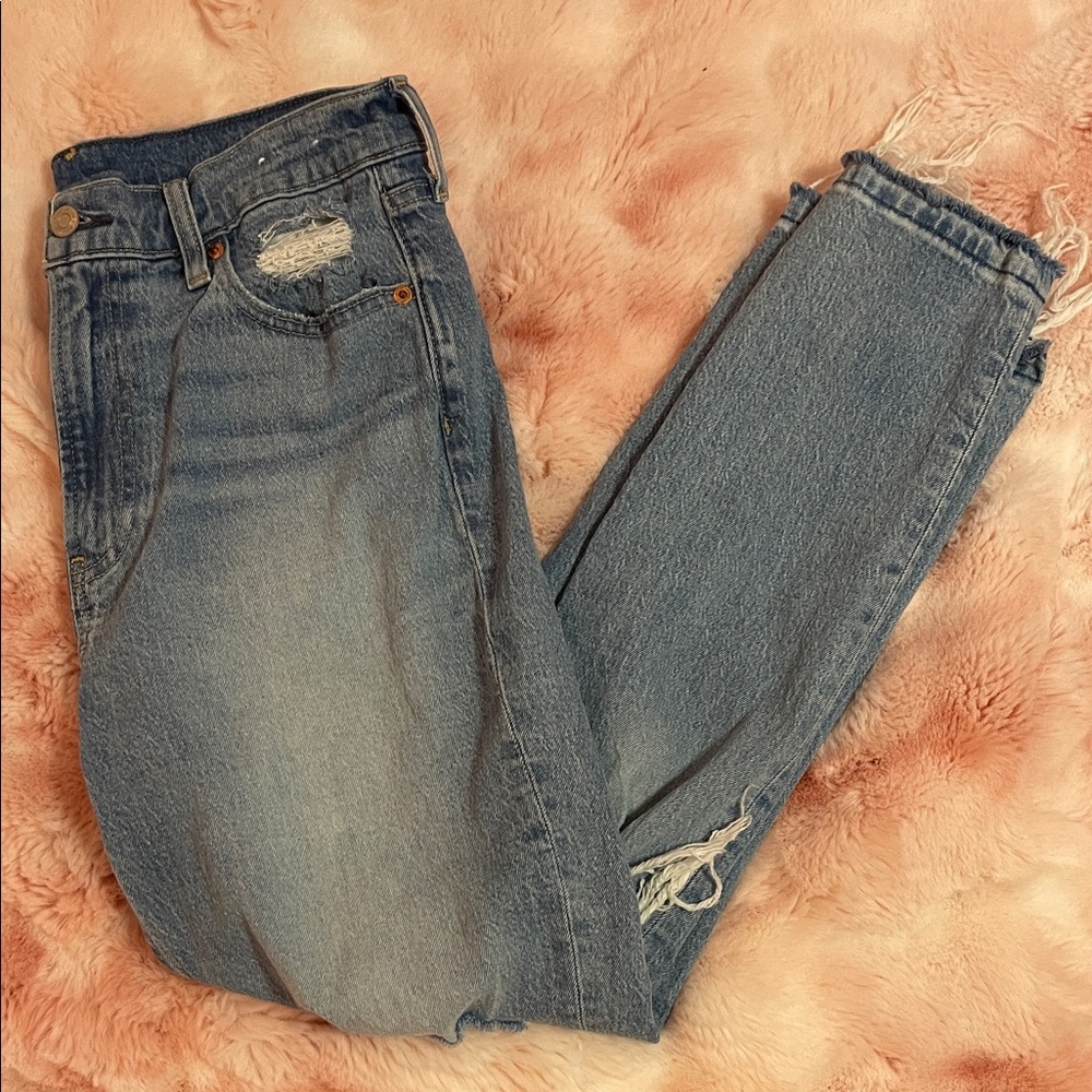 Cheeky Straight High Rise Jeans